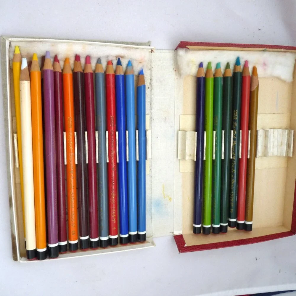 Vintage Conte Pastel pencils art set NO 124 France - Picture 2 of 3